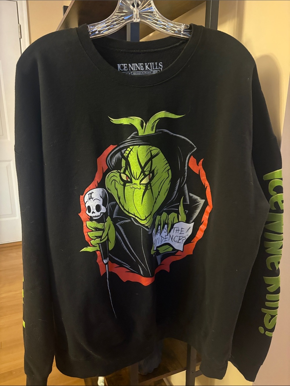 Ice Nine Kills Black Crewneck featuring The Grinch!